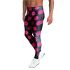 Black And Red Polka Dot Men's Leggings-grizzshop