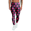 Black And Red Polka Dot Men's Leggings-grizzshop