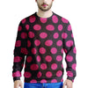 Black And Red Polka Dot Men's Sweatshirt-grizzshop