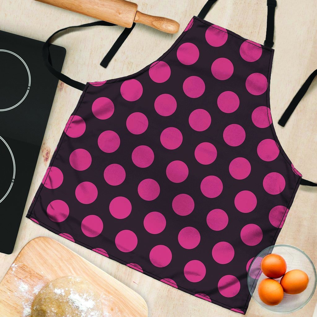 Black And Red Polka Dot Women's Apron-grizzshop