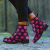 Black And Red Polka Dot Women's Boots-grizzshop