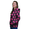 Black And Red Polka Dot Women's Hoodie-grizzshop