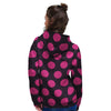 Black And Red Polka Dot Women's Hoodie-grizzshop