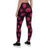 Black And Red Polka Dot Women's Leggings-grizzshop