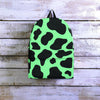 Black And Teal Cow Print Backpack-grizzshop