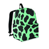 Black And Teal Cow Print Backpack-grizzshop