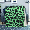 Black And Teal Cow Print Blanket-grizzshop