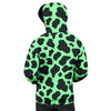 Black And Teal Cow Print Men's Hoodie-grizzshop