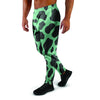 Black And Teal Cow Print Men's Joggers-grizzshop