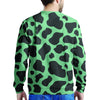 Black And Teal Cow Print Men's Sweatshirt-grizzshop