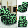 Black And Teal Cow Print Recliner Cover-grizzshop