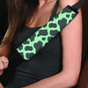 Black And Teal Cow Print Seat Belt Cover-grizzshop