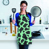 Black And Teal Cow Print Women's Apron-grizzshop