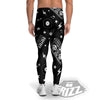 Black And White Boombox Print Pattern Men's Leggings-grizzshop