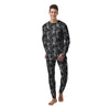 Black And White Chinese Tiger Print Pattern Men's Pajamas-grizzshop