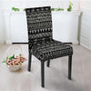 Black And White Doodle Tribal Aztec Print Chair Cover-grizzshop