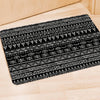 Black And White Doodle Tribal Aztec Print Door Mat-grizzshop