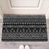 Black And White Doodle Tribal Aztec Print Door Mat-grizzshop