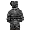 Black And White Doodle Tribal Aztec Print Men's Hoodie-grizzshop