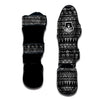 Black And White Doodle Tribal Aztec Print Muay Thai Shin Guard-grizzshop