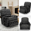 Black And White Doodle Tribal Aztec Print Recliner Cover-grizzshop