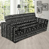Black And White Doodle Tribal Aztec Print Sofa Cover-grizzshop
