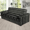 Black And White Doodle Tribal Aztec Print Sofa Cover-grizzshop