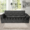 Black And White Doodle Tribal Aztec Print Sofa Cover-grizzshop