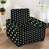 Black And White Polka Dot Armchair Cover-grizzshop