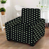 Black And White Polka Dot Armchair Cover-grizzshop