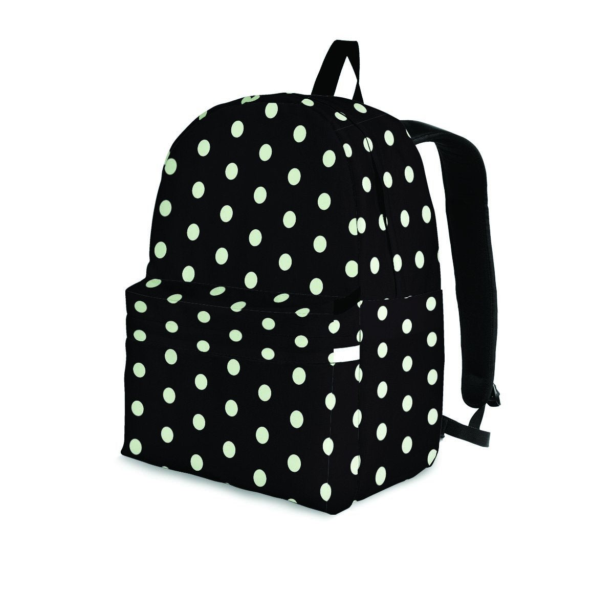 Black And White Polka Dot Backpack-grizzshop