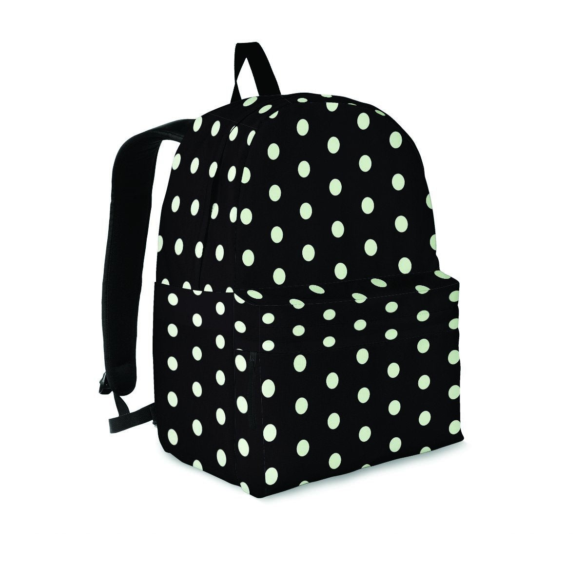 Black And White Polka Dot Backpack-grizzshop