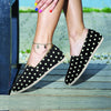 Black And White Polka Dot Canvas Shoes-grizzshop