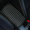 Black And White Polka Dot Car Console Cover-grizzshop