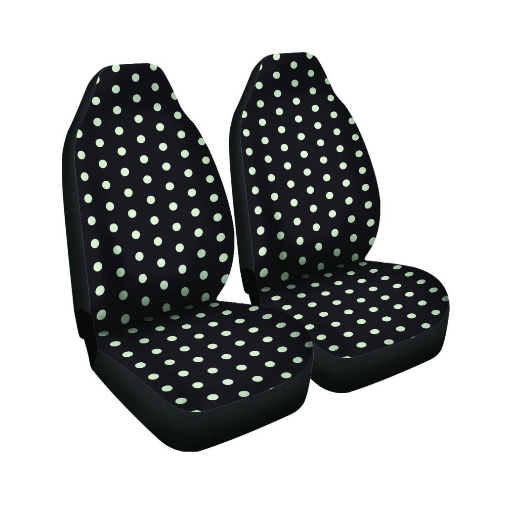 Black And White Polka Dot Car Seat Covers-grizzshop