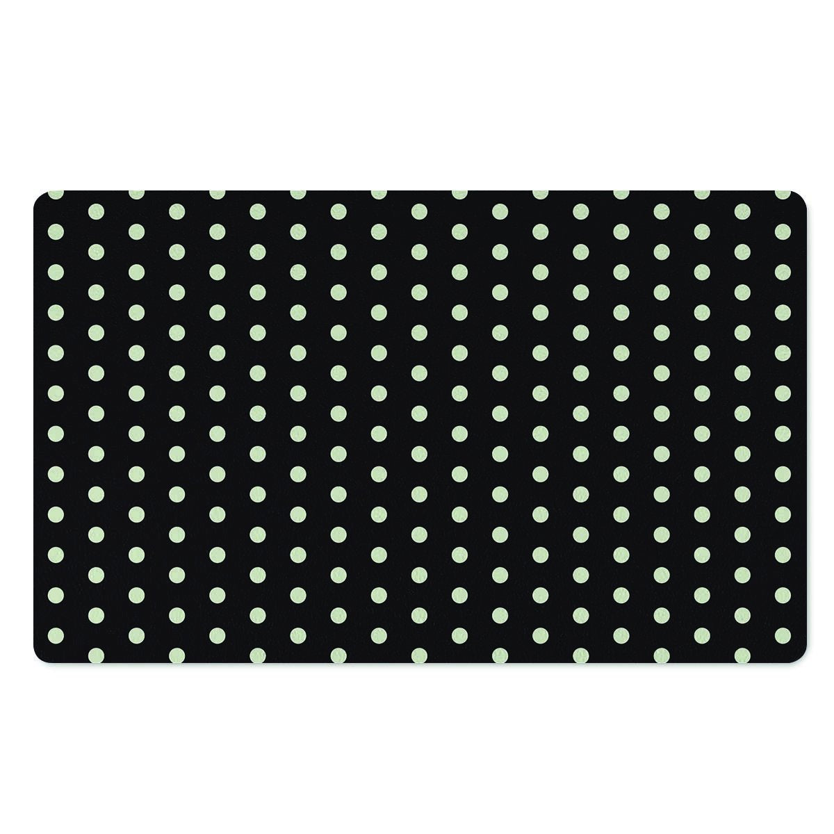 Black And White Polka Dot Door Mat-grizzshop