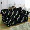 Black And White Polka Dot Loveseat Cover-grizzshop