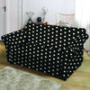 Black And White Polka Dot Loveseat Cover-grizzshop