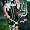 Black And White Polka Dot Men's Apron-grizzshop