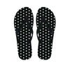 Black And White Polka Dot Men's Flip Flops-grizzshop