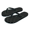 Black And White Polka Dot Men's Flip Flops-grizzshop