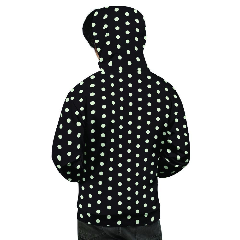 Black And White Polka Dot Men's Hoodie-grizzshop