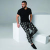 Black And White Polka Dot Men's Joggers-grizzshop