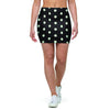 Black And White Polka Dot Mini Skirt-grizzshop