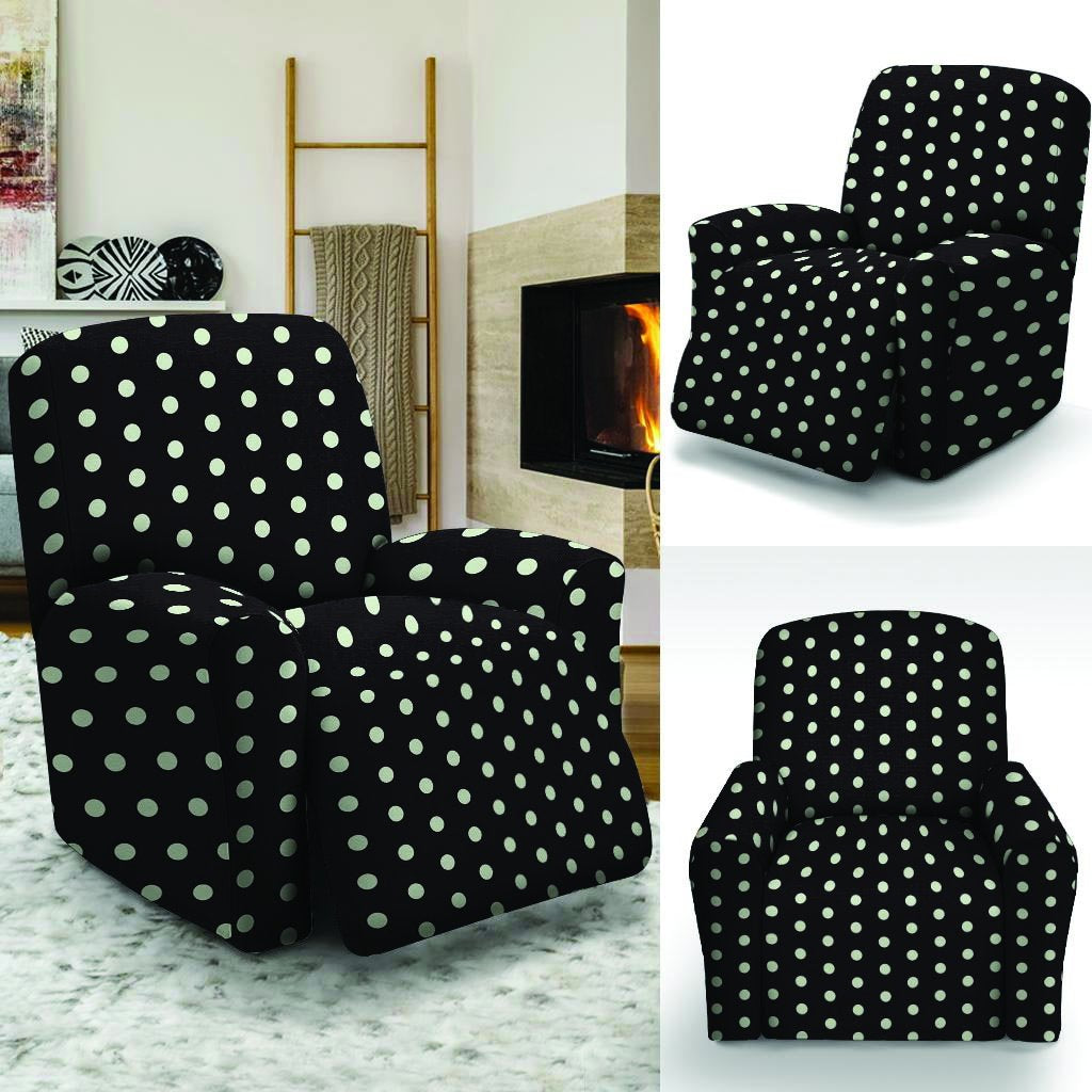 Black And White Polka Dot Recliner Cover-grizzshop