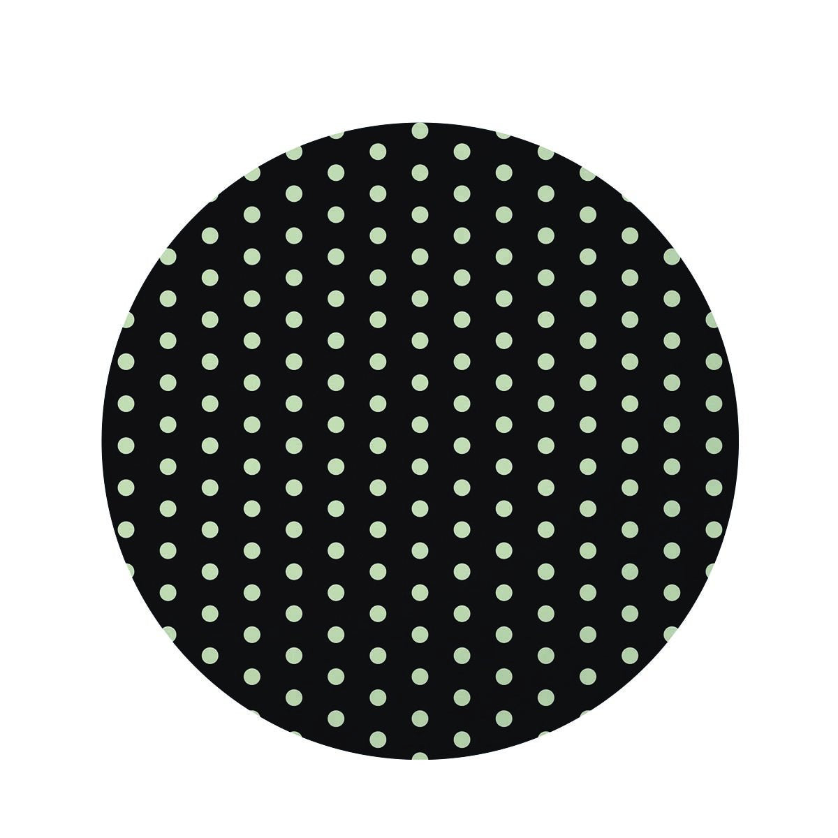 Black And White Polka Dot Round Rug-grizzshop