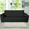 Black And White Polka Dot Sofa Cover-grizzshop