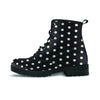 Black And White Polka Dot Women's Boots-grizzshop
