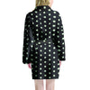 Black And White Polka Dot Women's Robe-grizzshop