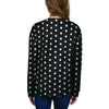 Black And White Polka Dot Women's Sweatshirt-grizzshop